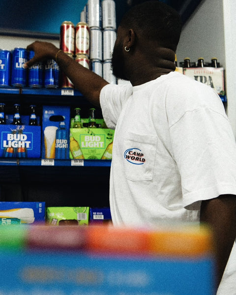 Pre-Game Pocket Tee White